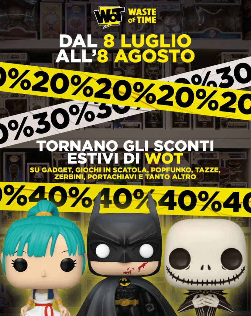 Mega Sconti Estivi: Dal 20% al 40% su Gadget & Merchandising